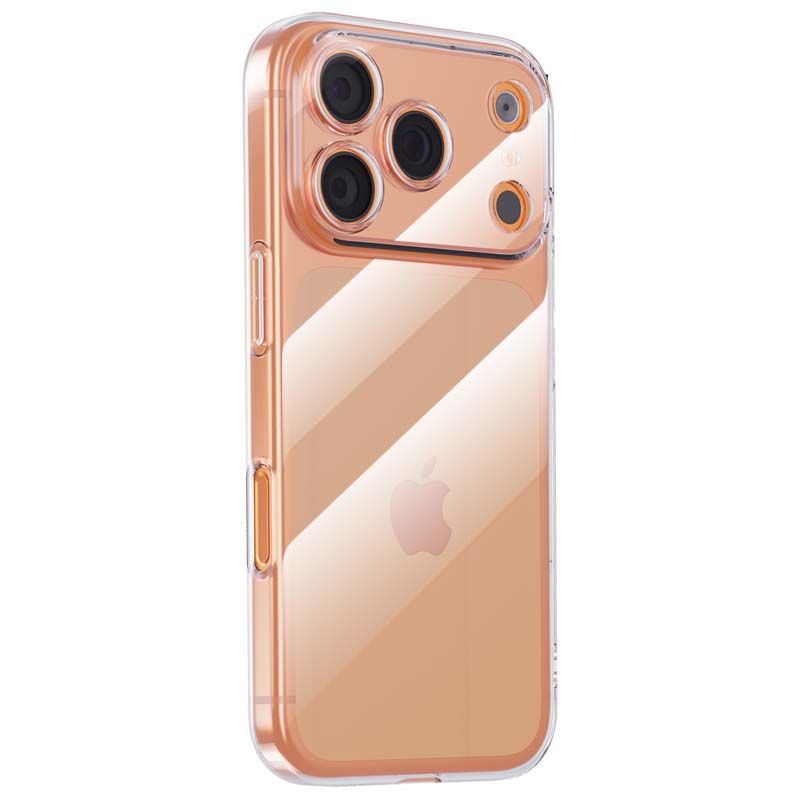 KMaxAI iPhone 17 Pro Case, Slim Full Body Protection Cover for Apple 17 Pro, Clear TPU Soft with Lens Protection, Transparent