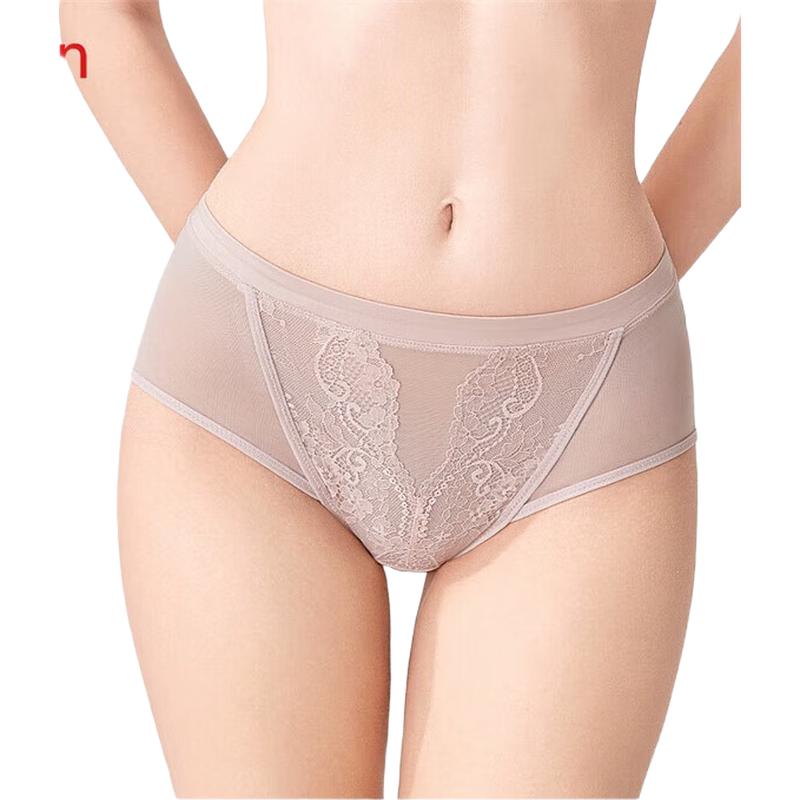 

Женские сексуальные кружевные бесшовные трусы-слипы средней посадки Oursun XP4513 XL