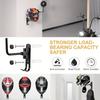 Motorcycle Accessories Wall Mounted Metal Motorcycle Helmet Rack with Hook 180° Rotating Metal Shelf for Hats and Sportswear