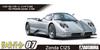 Aoshima Bunka Kyozaisha Řada Supercar Pagani Zonda C12S Plastikový model 1/24 č.7 '00