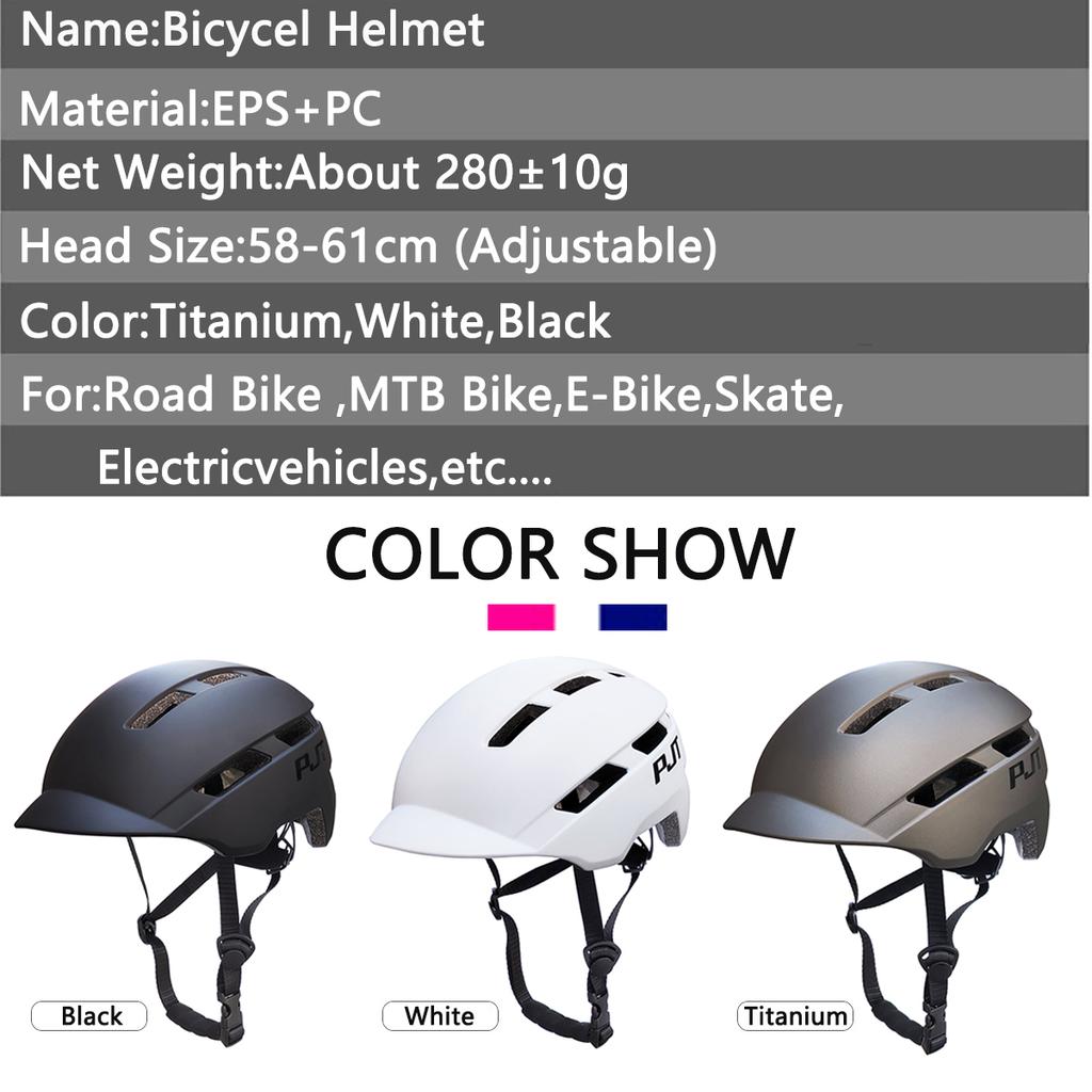 Pjt Cycling Helmet In-Mold Road Usb Rechargeable Tail Light/Helmets Bag For Your Choice Bicycle Helmet Safe Hat Mtb Bike Helmet