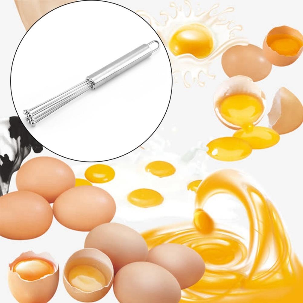 Visp med rostfria kulor Äggvisp Blandning Matlagningsredskap Robust Hållbar Gräddvisp Bakning