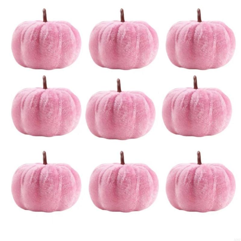 

3Pcs Artificial Pumpkins Realistic Velvety Pumpkin For Halloween Thanksgiving A0KF China Mainland