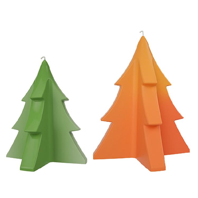 Flexible Candle Mould Xmas Pine Tree Molds DIY Cake Decor Home Party Holiday