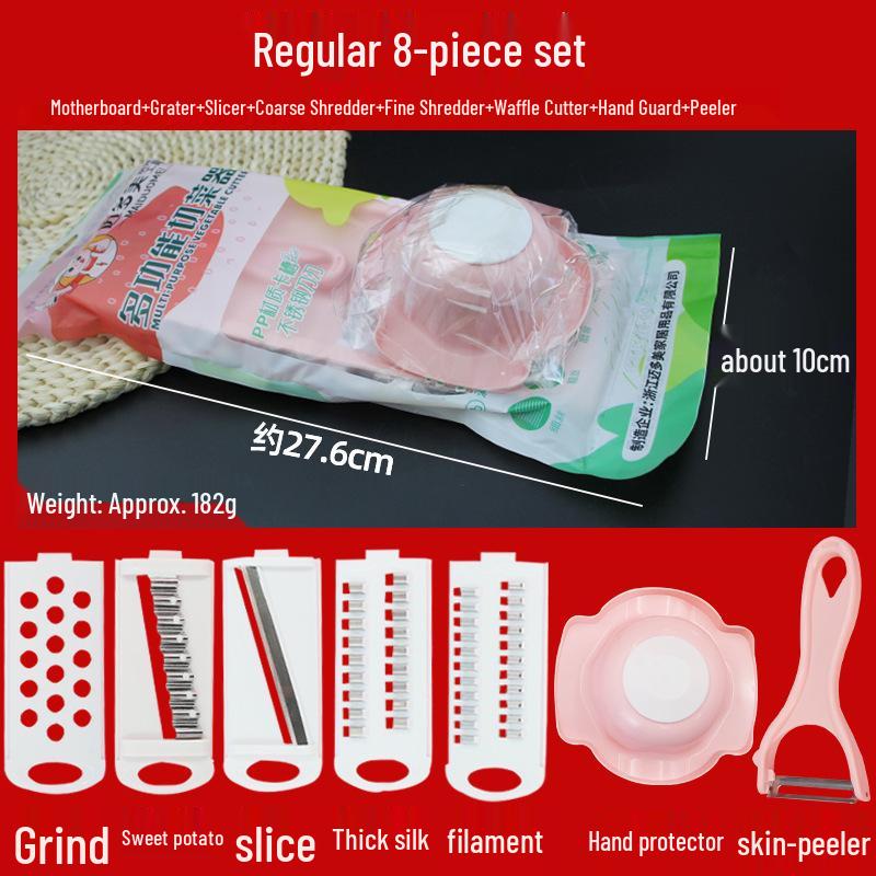 Stainless Steel Multifunctional Vegetable Cutter & Grater with Potato Peeler
