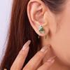 Funny Green Frog Stud Earrings For Women Cute Animal Frog Ear Clip Piercing Studs Y2k Aesthetics Jewelry Gifts