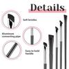 5Pcs Thin Eyeliner Brushes Angled Eyebrow Concealer Brushes Flat Angle Eye Makeup Brush for Eyebrow Corrector Eye Brow Brush for Women Precision