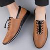 Fashion New Male Comfortable Walking Shoe Men Genuine Leather Casual Shoes 2024 All-match Mens Sneakers Handmade Outdoor for Men Flats