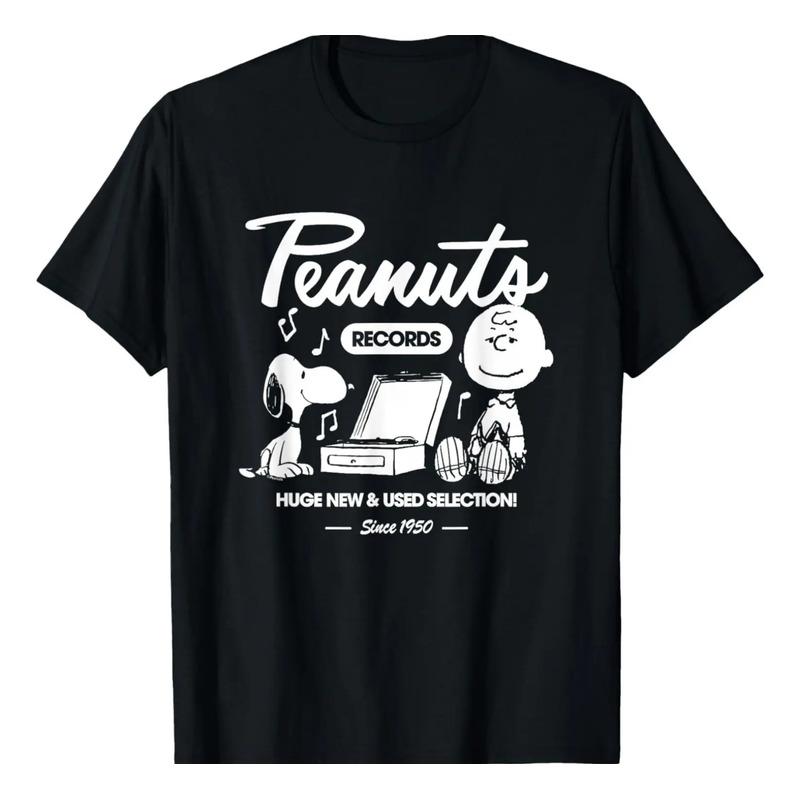 Camiseta Peanuts - Snoopy Charlie Brown Record S