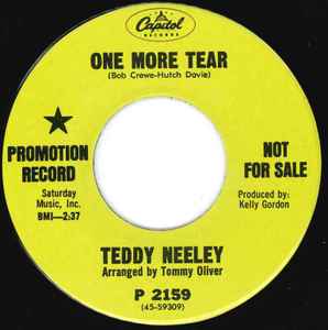 

7inch Record TEDDY NEELEY One More Tear P2159PROMO CAPITOL 1968 US Rock Used