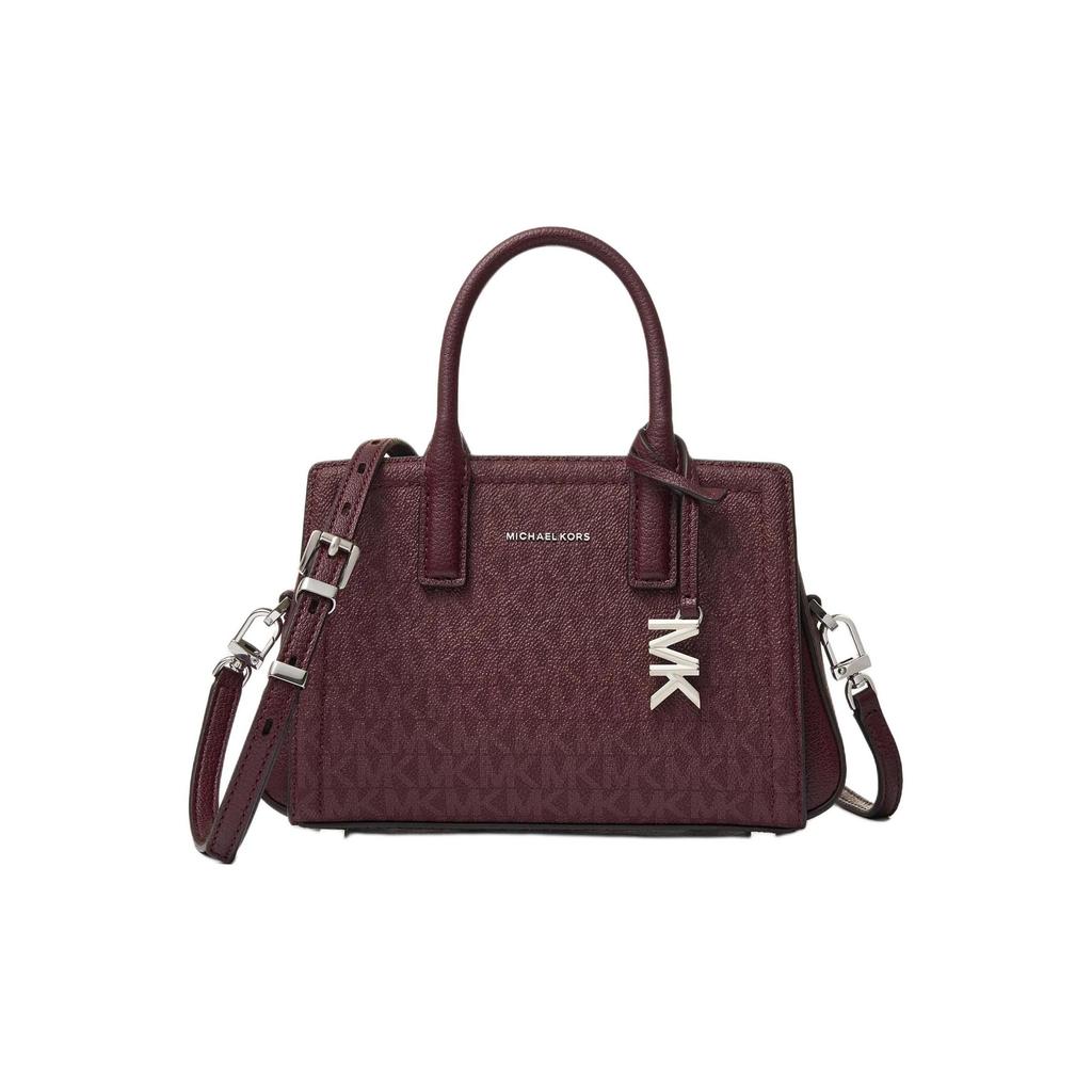 Michael Kors Sac Cabas Logo Laila Sacs Cabas Femme Marron Rouge 32F5S9IC0V-OXBLOOD