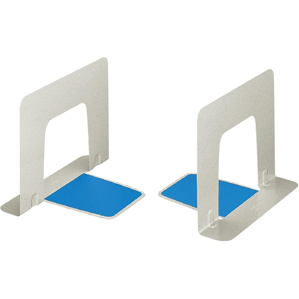 KOKUYO BS-39NM Bookend Wide Light Gray with Anti-slip