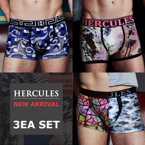 

[Нижнее белье Hercules] Удобные и стильные боксеры, набор из 3 штук HB2DR305SET [Отправка из Кореи] 100% оригинал HB2DR104M+HB2DR111M+HB2DR109M 95