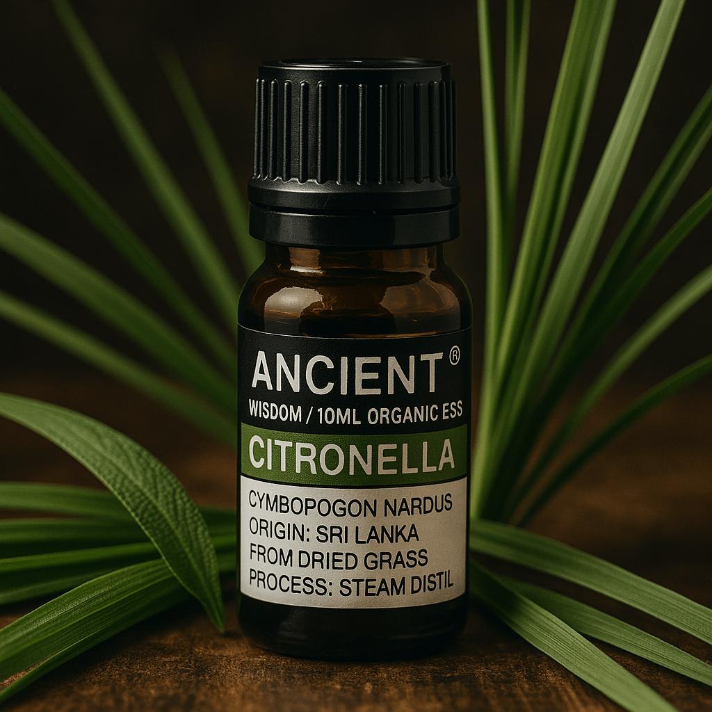 Citronella Essential Oil Organic Steam Distilled 10ml