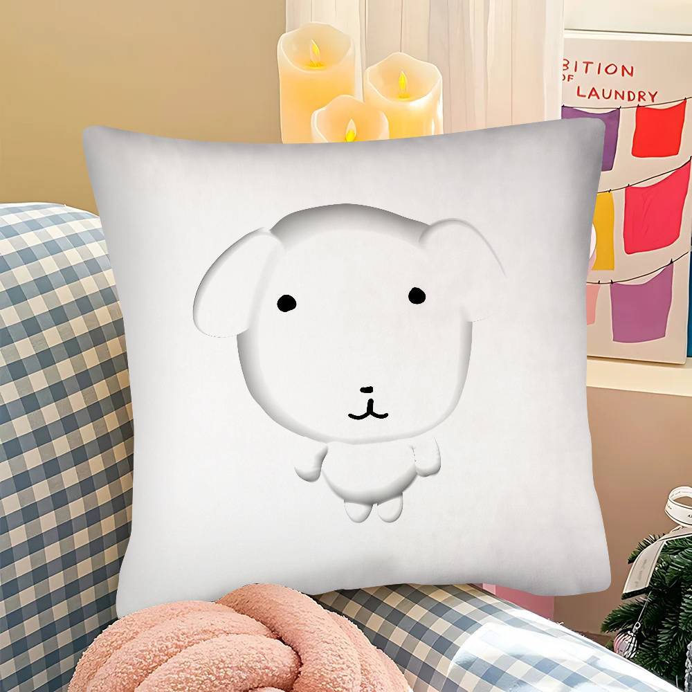 

pc GGanadi Pillow Case Fashion Square Pillowcase Bedroom Sofa Room Ins Decoration Leisure 40x40 cm