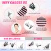 DIY Lashes Extension Kit Eyelashes 200 PCS Clusters Lash Bond and Seal Makeup Tools for Gluing  Lashes Gluing Glue  Accessories