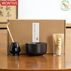 6Pcs 4Pcs Tea Whisk Brush Set Bamboo Matcha Whisk Scoop and Holder Matcha Bowl with Strainer Japanese Matcha Ceremony Accessory