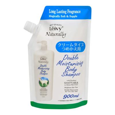 Leivy Body Shampoo Goat Milk Milk 900ml Refill, & Protein,