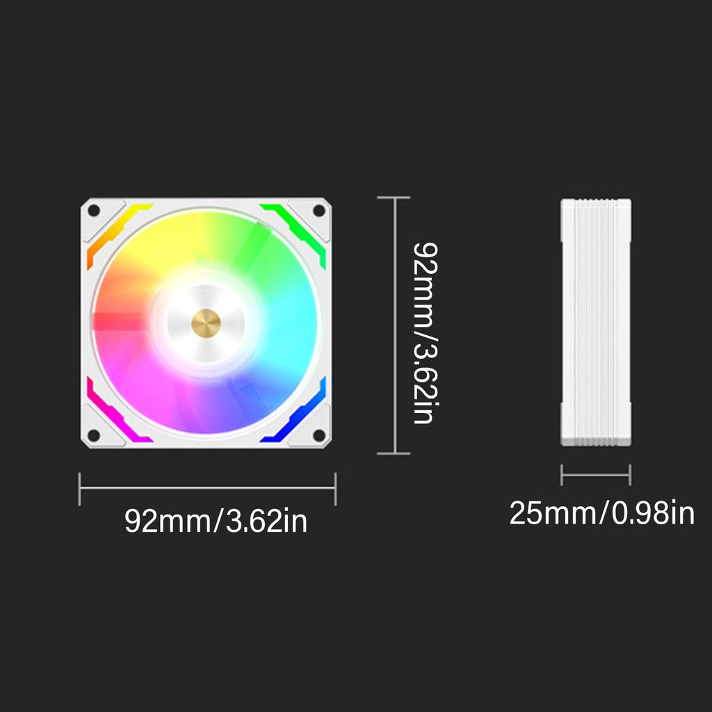 90mm ARGB LED PWM Cooling Fan Desktop CPU Air Cooler Quiet Operate For PC Case 9CM 9025 Fan