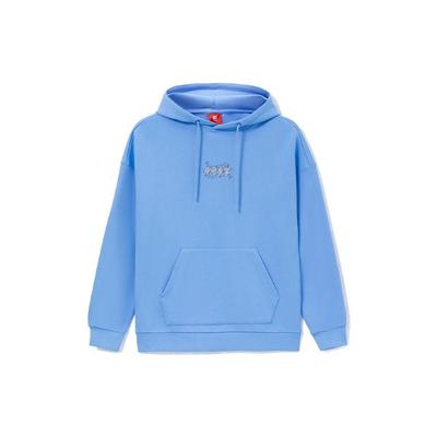 Li Ning Sweatshirts Unisex Blue Hooded Moderate Regular AWDRF51-2