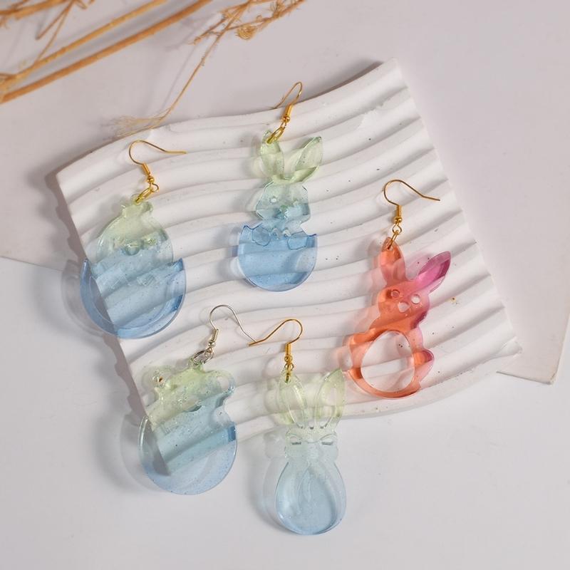 Creative Easters Themed Silicone Earring Mold Personalized Jewelry Making Mould Easy Demold Earwear Epoxy Resin Molds