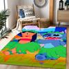 Lilo And Stitch Dance Party Disney Cartoon Theme Anti-Slip Rug - Polyester, Home Decor, Suitable for Bedrooms, Living Rooms, Doorways, and Studios