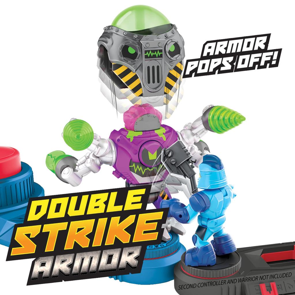 Akedo - Ultimate Arcade Warriors Battle Giants Mini Battle Action Figure Ready, Fight, Split Strike - Drillborg v Alpha Wolf