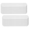 20pcs Collar Sweat Pads Disposable Hat Collar Sweat Stains SelfAdhesive Neck Liner Pads(White )