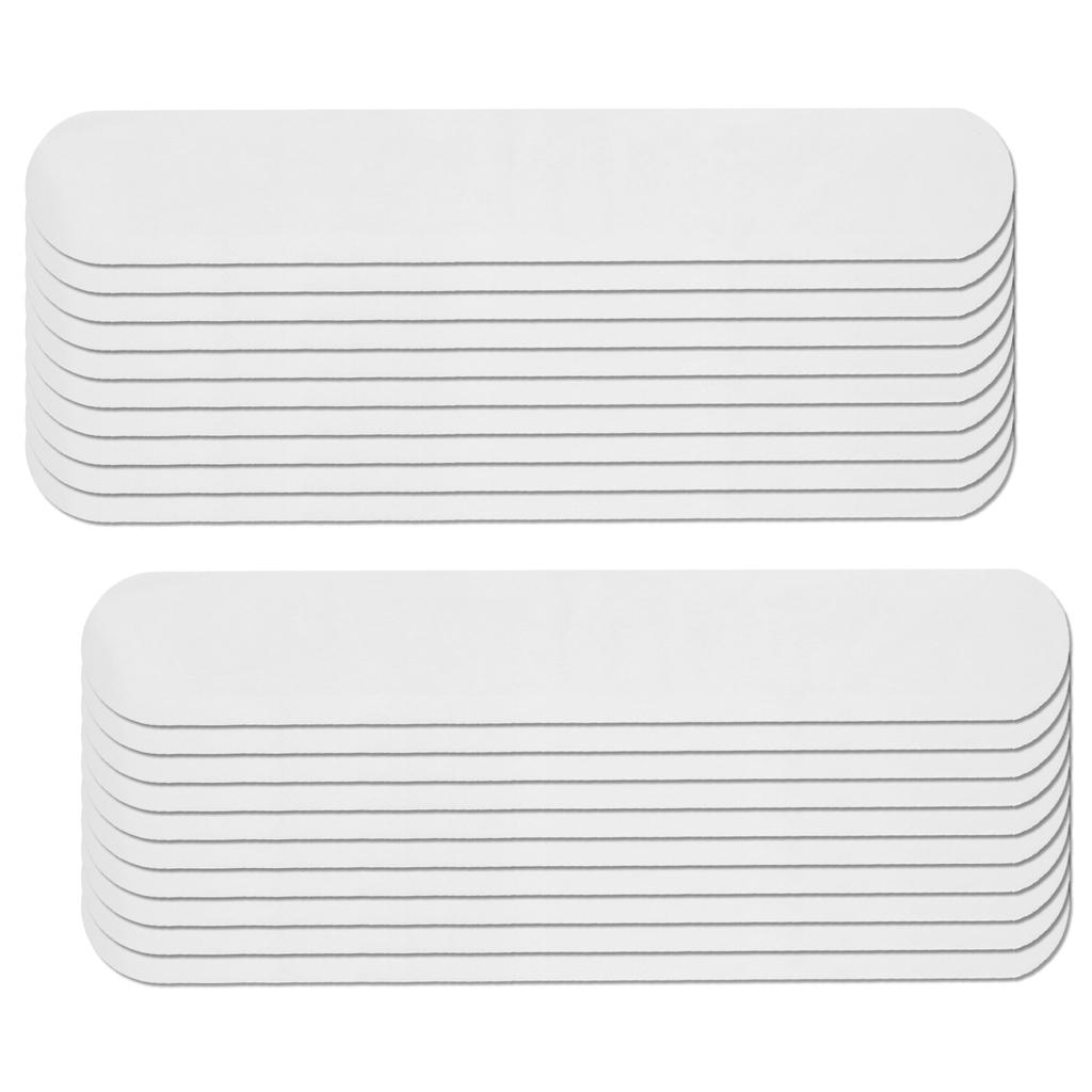 20pcs Collar Sweat Pads Disposable Hat Collar Sweat Stains SelfAdhesive Neck Liner Pads(White )