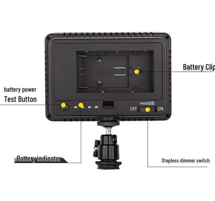 7VLOGLITE WS160 LED Fill Light for DSLR Photography and Interviews