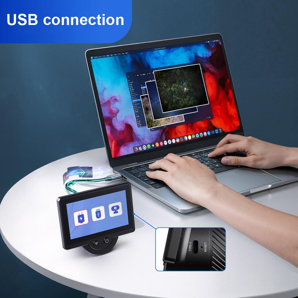 Ocular de Câmera de Telescópio WiFi com Tela IPS de 4,3 Polegadas Ocular Digital Acessórios para Telescópio Astronômico