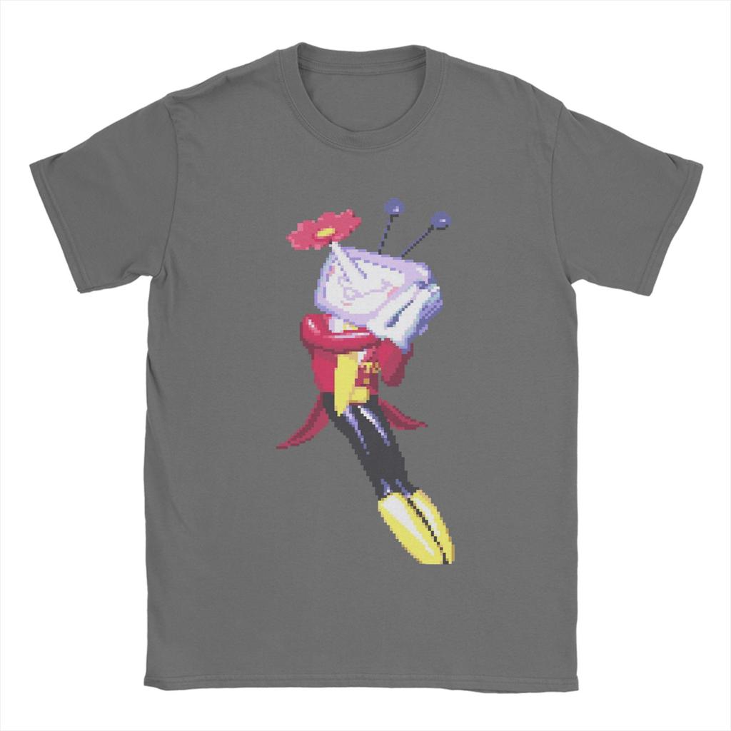 Tenna Blossom Deltarune T Shirts Unisex Pure Cotton Casual TShirts Round Collar Tees Short Sleeve Clothing Printed