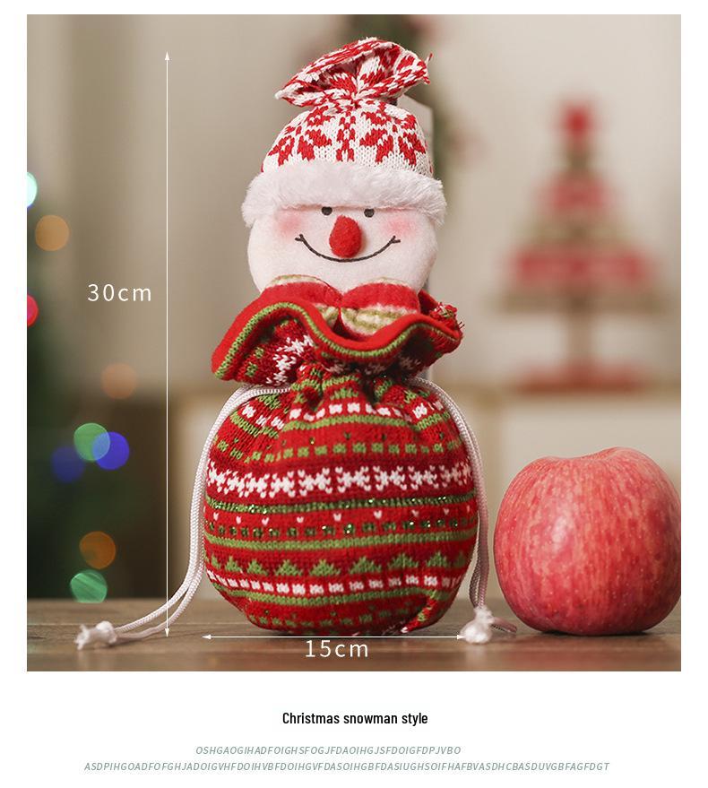 Creative Christmas Eve Apple Gift Bag with Candy Packaging