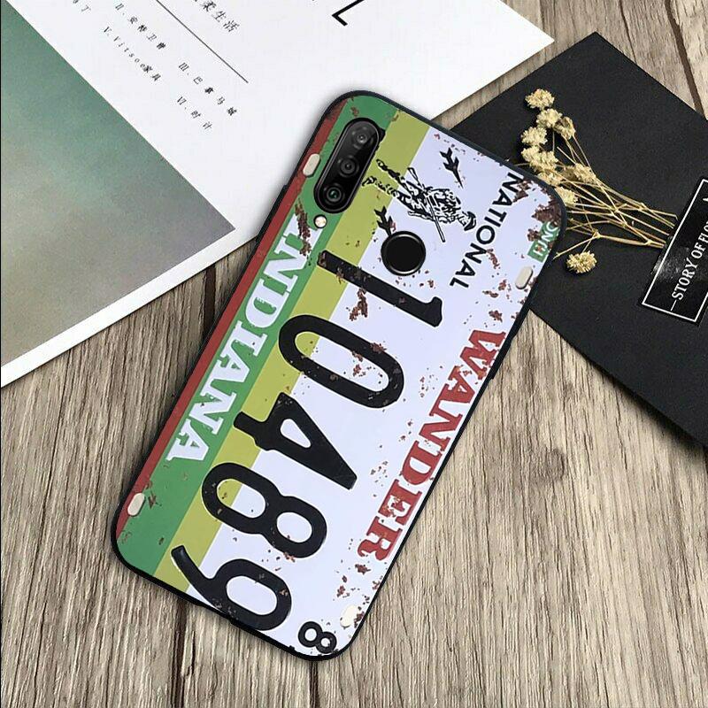Retro Vintage License For Huawei Nova 5T 9 10 SE 7i 8i 11i 12i Y73 Y90 Y70 Y72 Y61 Y91 P60 Pro P40 P30 Lite Case