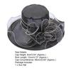 Beach Hat Floral Design Sun Protection Adjustable Organza Thin Elegant Sun Cap Fashion Accessories