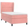 3129134 vidaXL Lit à sommier tapissier avec matelas Rose 90x200 cm Velours