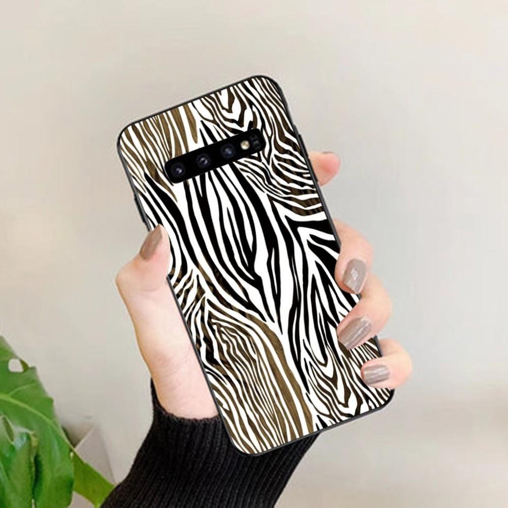 Fashion Zebra Print Phone Case For Samsung S 9 10 20 21 22 23 30 23plus Lite Ultra FE S10lite Fundas