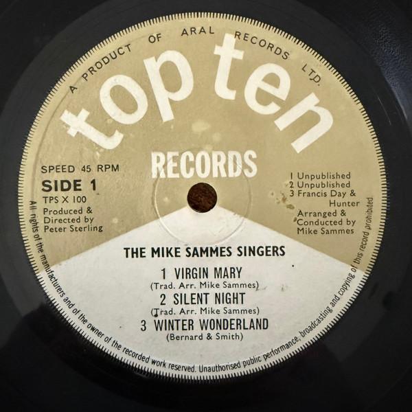 7inch Record MIKE SAMMES SINGERS - The Mike Sammes Singers TPSX100 Top Ten Records - UK Country/Folk Used