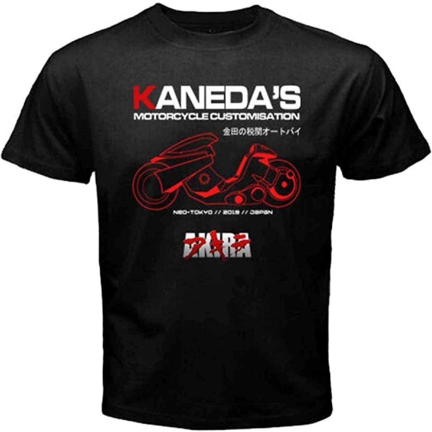

Men s Short Sleeve T-Shirt, Japan Manga Akira Shotaro Kaneda Ctom Motorcycle Japan Movie T-Shirt Black XXXXXL різнокольоровий