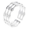 Stainless Steel Rings For Women Men Water Ripples Rainbow/Gold/Silver Color Ring Engagement Fashion Jewelry Party Bague Mujer