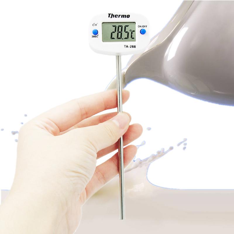 Digitales Thermometer Küche Kochen Lebensmittel Fleischsonde BBQ Temperaturmesser Tester Schokolade Ofen