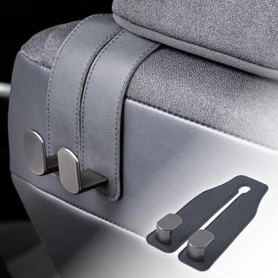 Seiwa WA161 Seat Hook Car Hook Headrest Leather-like Twin Seat Hook Fits Leather Seats Metal Hook Fits Wide Seats
