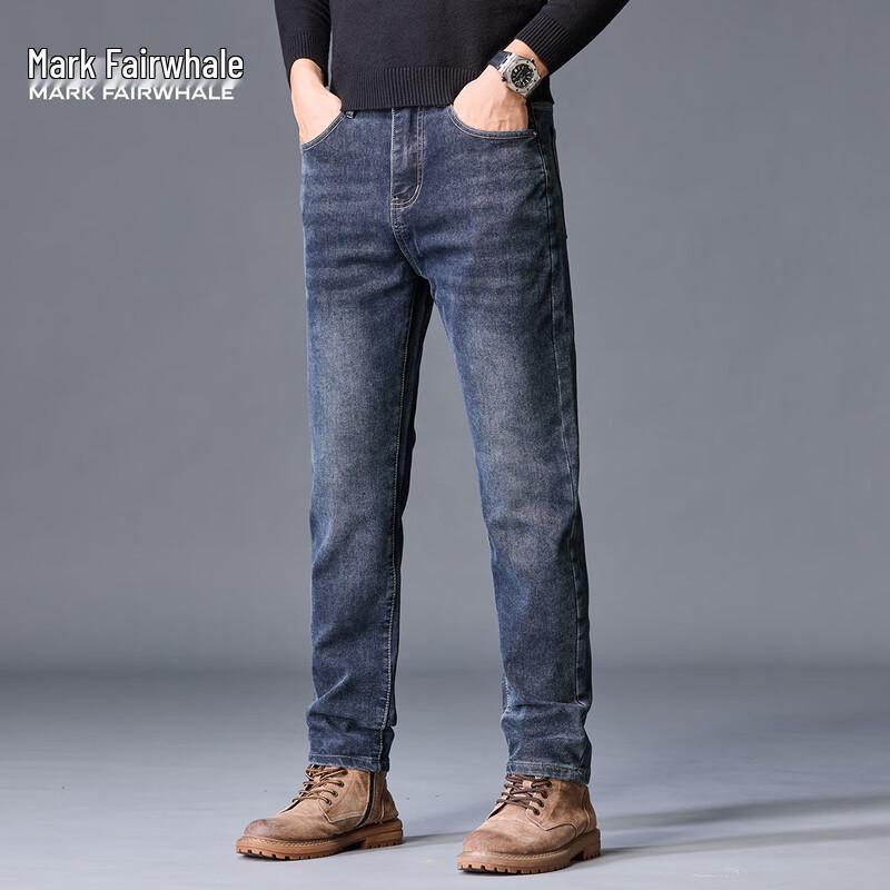 Mark Fairwhale Men's Versatile Stretch Straight Jeans