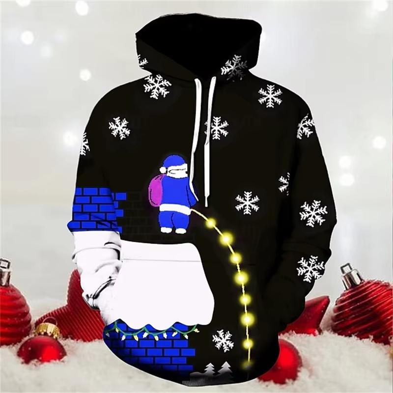 

Мужская толстовка с 3D-принтом, забавные толстовки с Санта-Клаусом, мужская уличная одежда, рождественские подарки, свитшоты-пуловеры, детская толстовка, женская толстовка 6XL