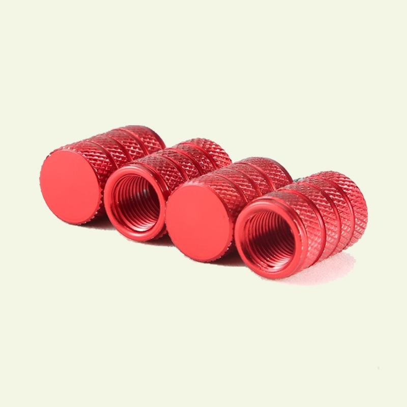 4 st Biltillbehör Däckventilhattar Enkel stil Däckventilhatt Aluminium Däckhjul Ventilstam Luftventilhatt Bil Universella tillbehör