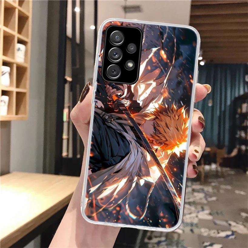 Kurosaki Ichigo Bleach Soft Phone Case For Samsung Galaxy A52 A42 A32 A12 A22 A51 A50S A30S A20S A10S A71 A41 A31 A21S A40 A20E