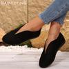 Suede Flats Women Shoes Fashion Shallow Casual Shoes Woman 2025 Trend New Brand Designer Autumn Cozy Soft Walking Sneakers Women