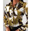 S-XXL Women's Printed Long-sleeved Shirt