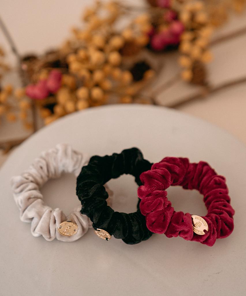 Siyazu Siac3098 Cloud Velvet Mini Scrunchie Set