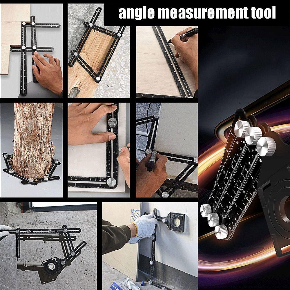 High Precision Multi Angle Measuring Ruler Inches & Centimeters Folding Ruler Woodworking
